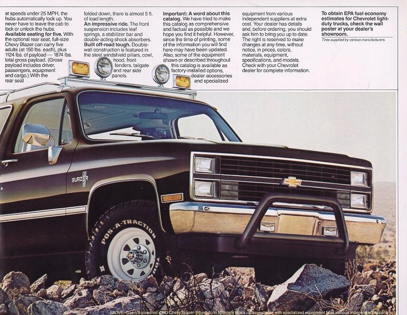 1983 Chevrolet Blazer Brochure Page 2
